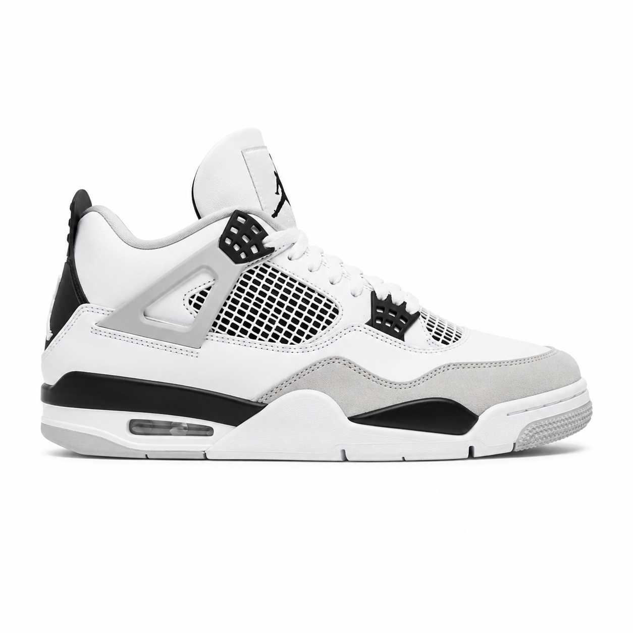 NIKE JORDAN RETRO 4 BLANCA - NEGRA
