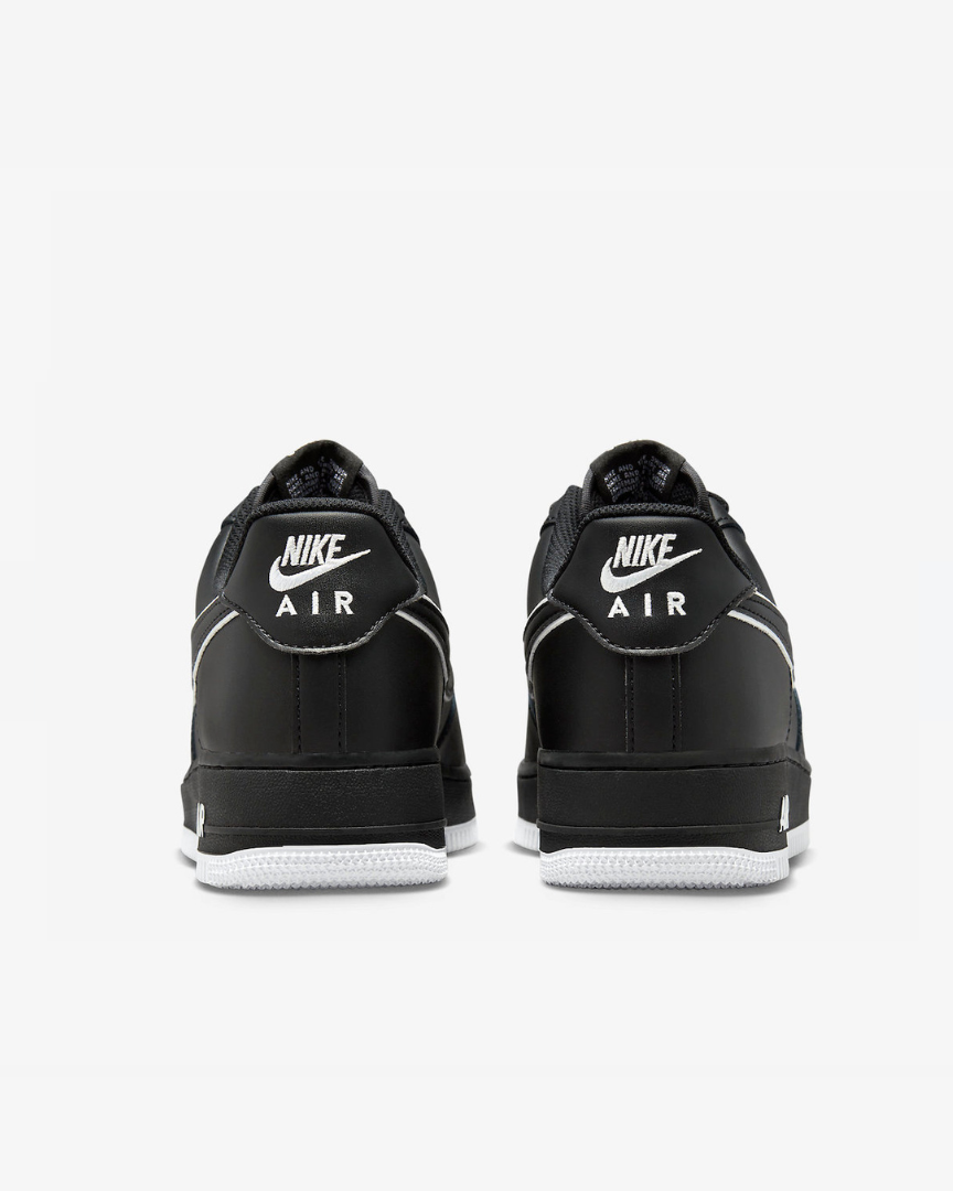 NIKE AIR FORCE 1 LOW BLACK WHITE SOLE (Liquidación)