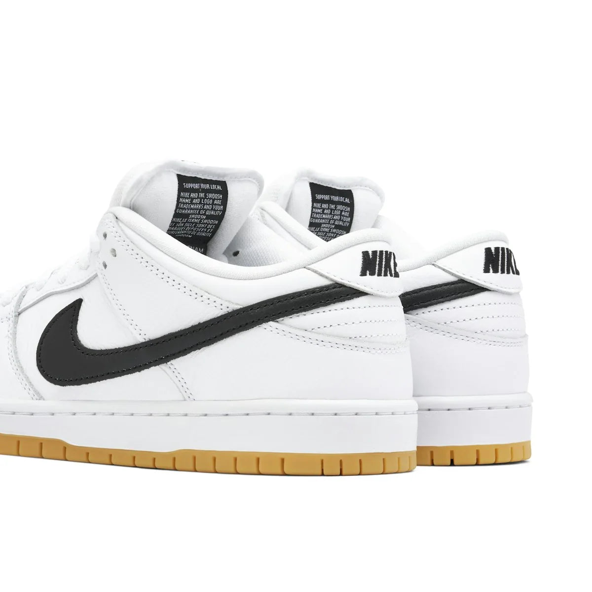 NIKE SB DUNK BLANCA SUELA GOMA