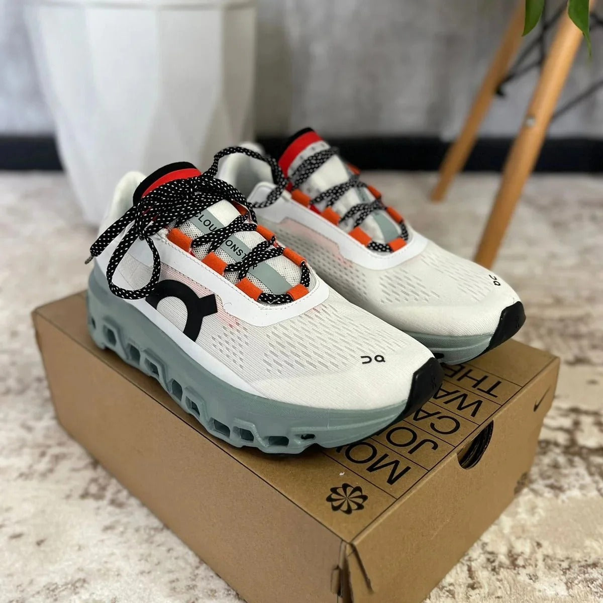 ON RUNNING CLOUDMONSTER GRIS-VERDE